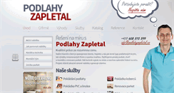 Desktop Screenshot of podlahyzapletal.cz