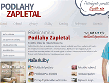 Tablet Screenshot of podlahyzapletal.cz